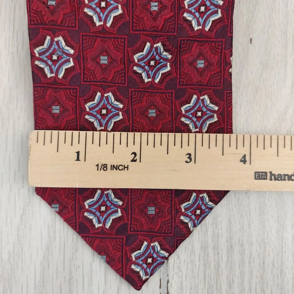 Robert Talbott Nowell's Necktie‎ Mens 100% Silk Tie Multicolor Geometric Floral
